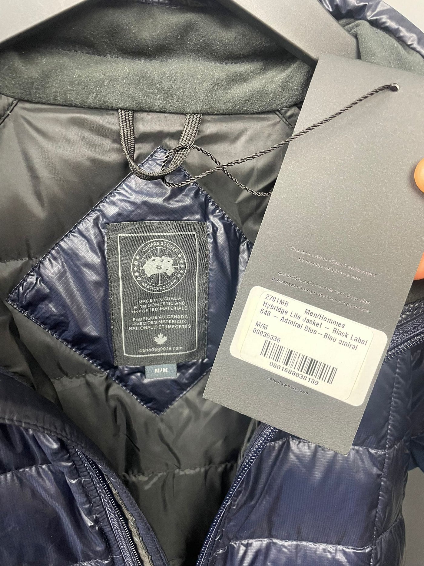 Canada Goose Black Label Hybridge Lite Jacket Atlantic Blue New (Medium)