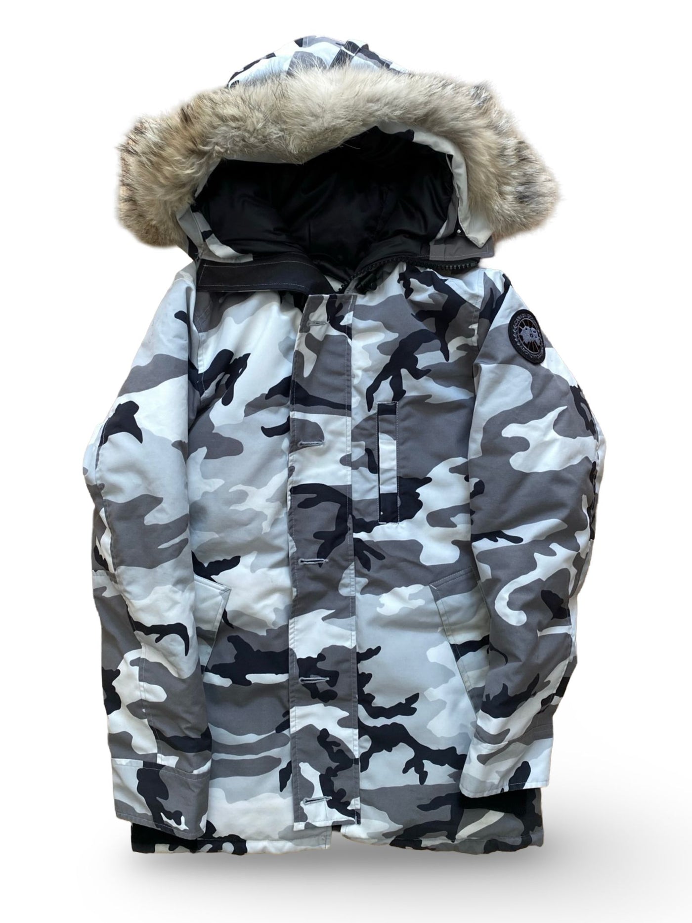 Canada Goose Black Label Chateau Parka Grey Camo Very Good (XS)