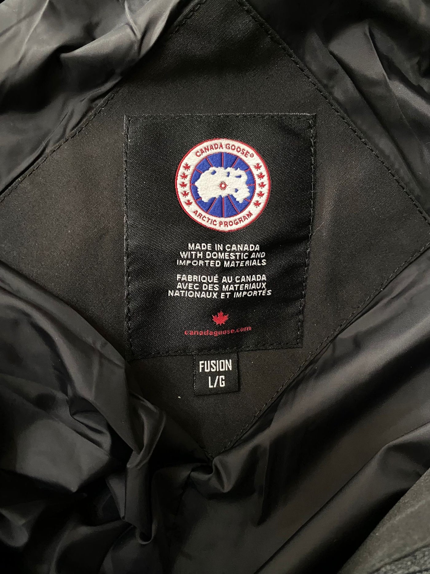 Canada Goose Macmillan Parka Black Excellent (Large Fusion)