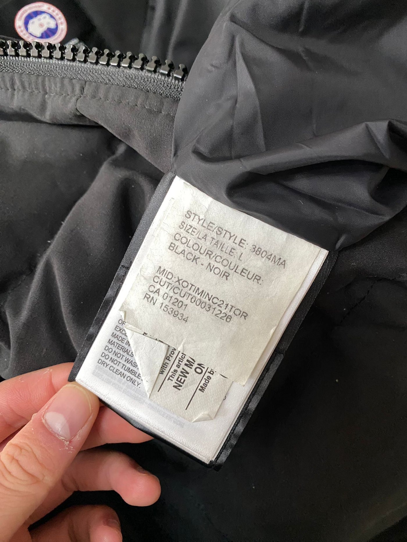 Canada Goose Macmillan Parka Black Excellent (Large Fusion)