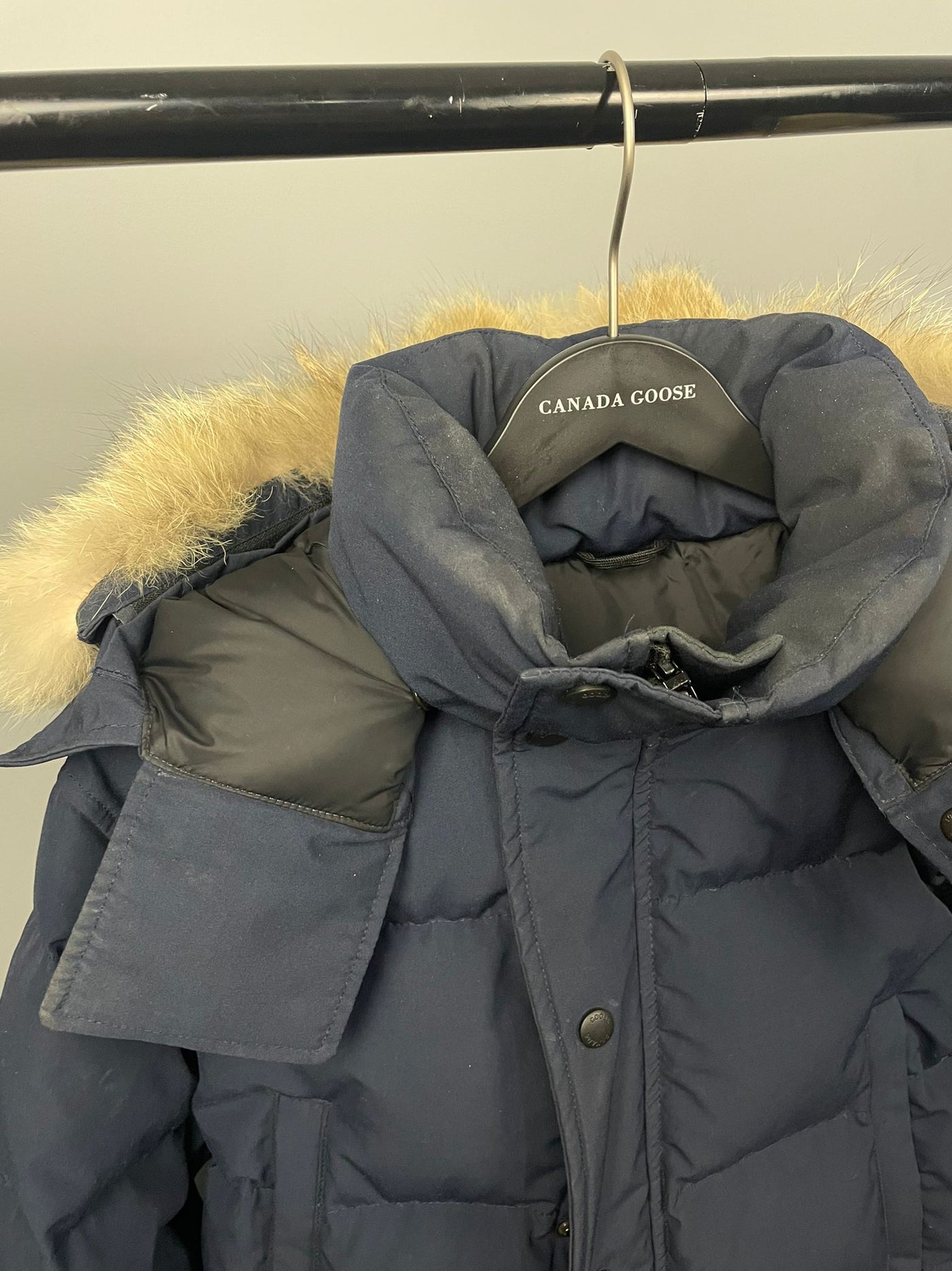 Canada Goose Wyndham Parka Admiral Blue Good (Medium)