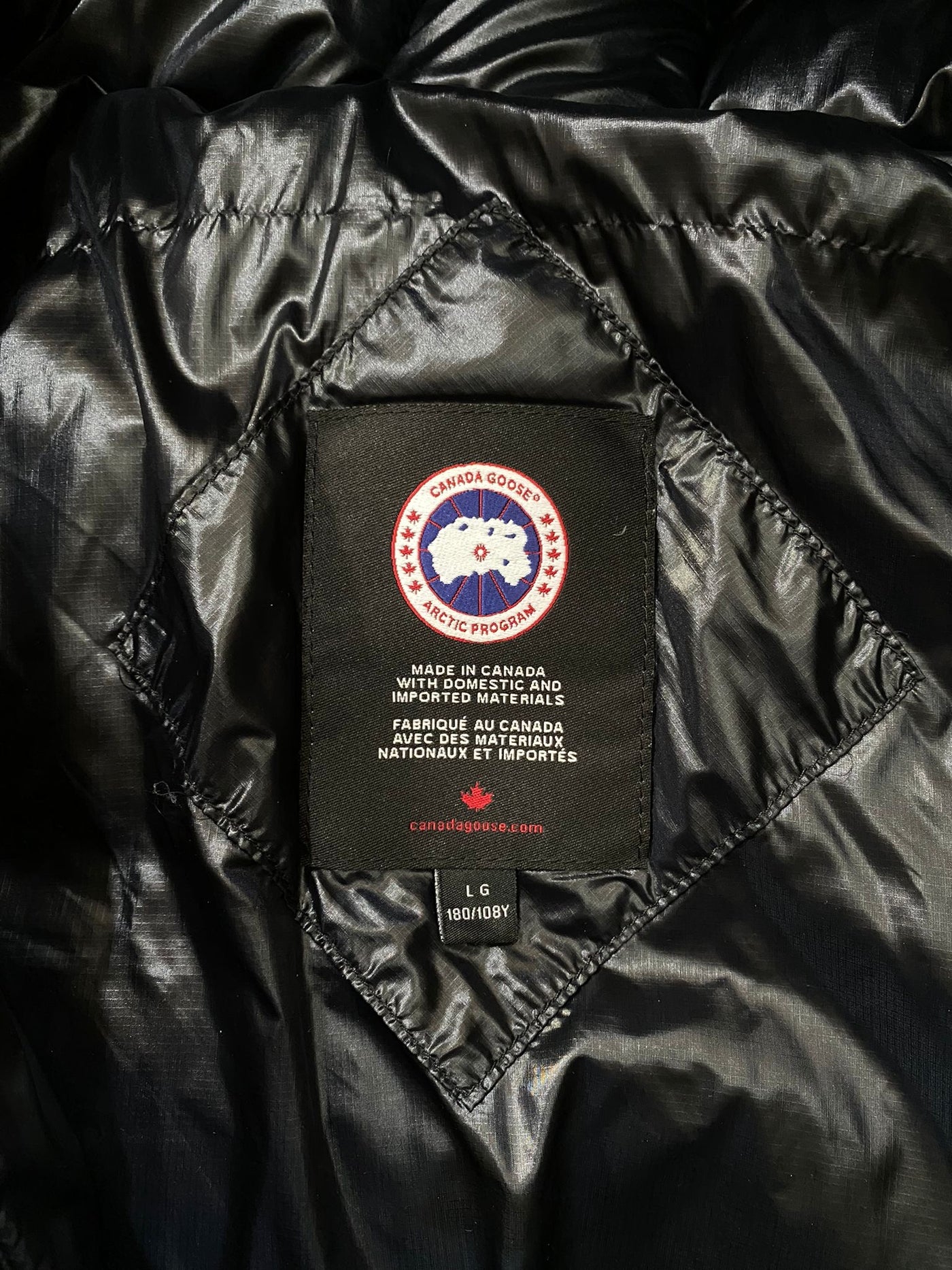 Canada Goose Crofton Puffer Jacket Black Excellent (Large)