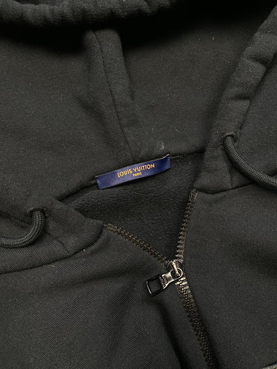 Louis Vuitton Jazz Multi Logo Hoodie Black Excellent (Large)