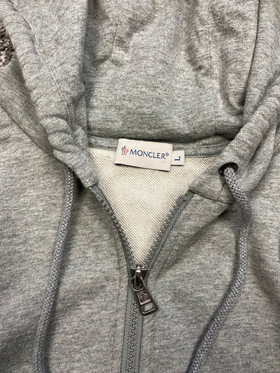 Moncler Maglia Zip-up Hoodie Grey Excellent (Large)