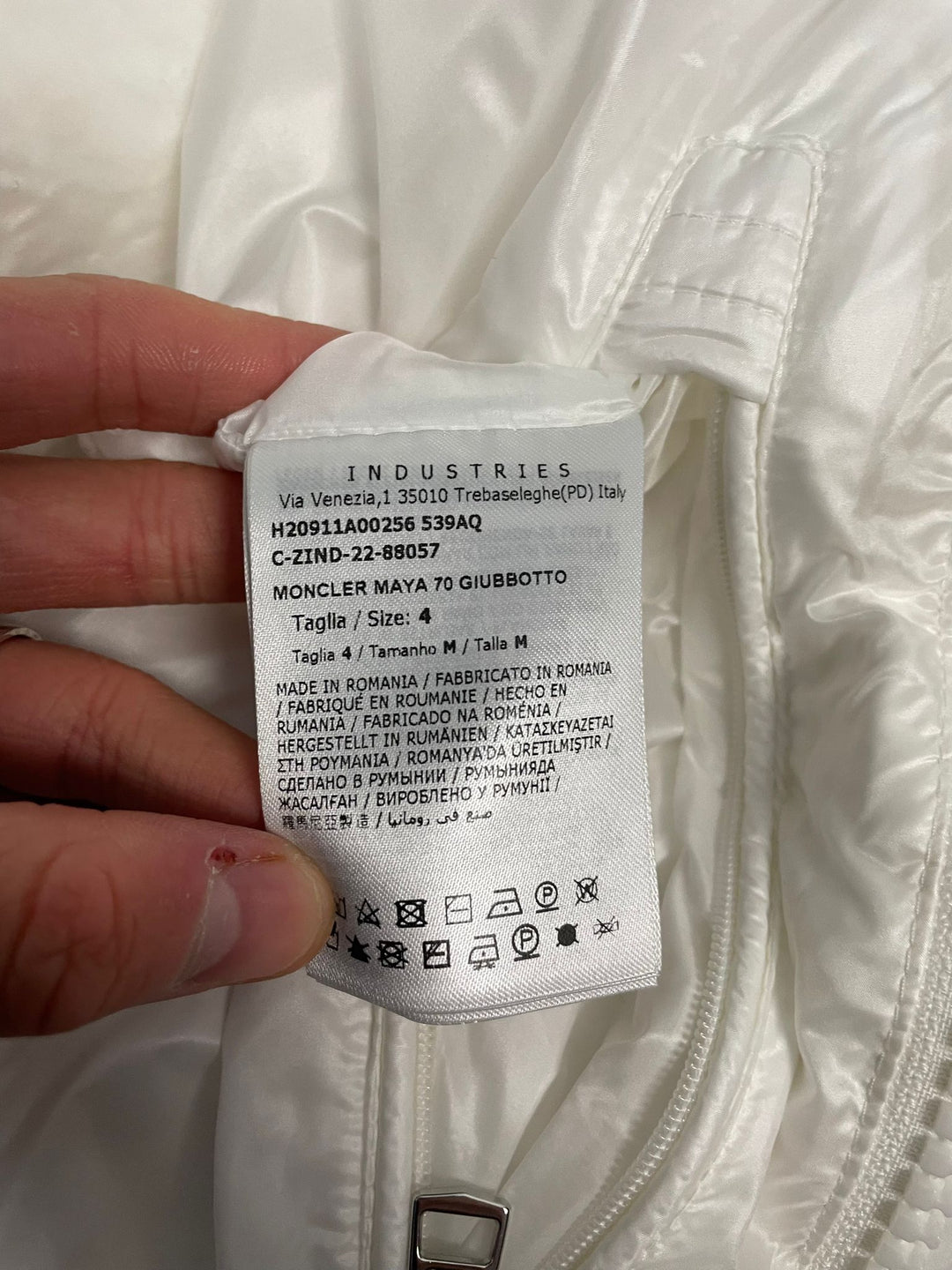 Moncler Maya 70th Anniversary Down Jacket White New (4