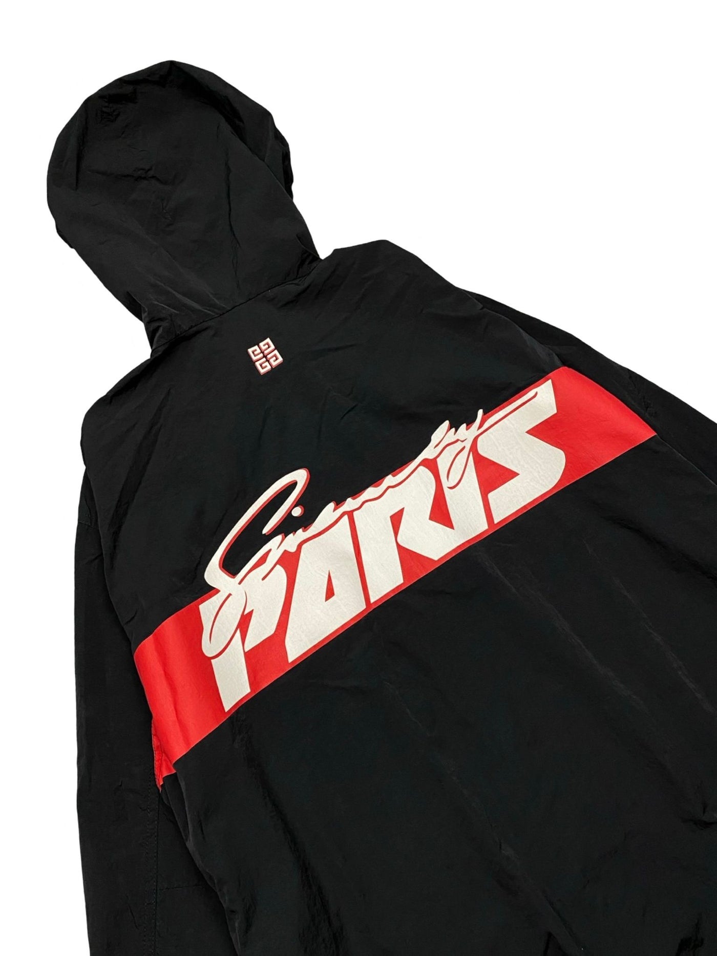 Givenchy Paris Windbreaker Black/Red Excellent (Large)