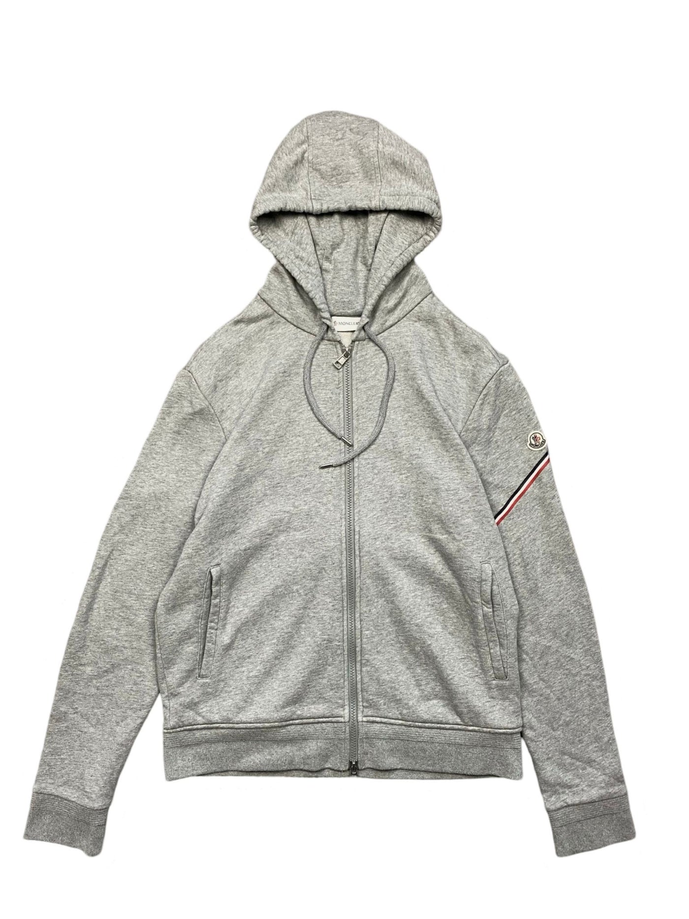 Moncler Maglia Zip-up Hoodie Grey Excellent (Large)