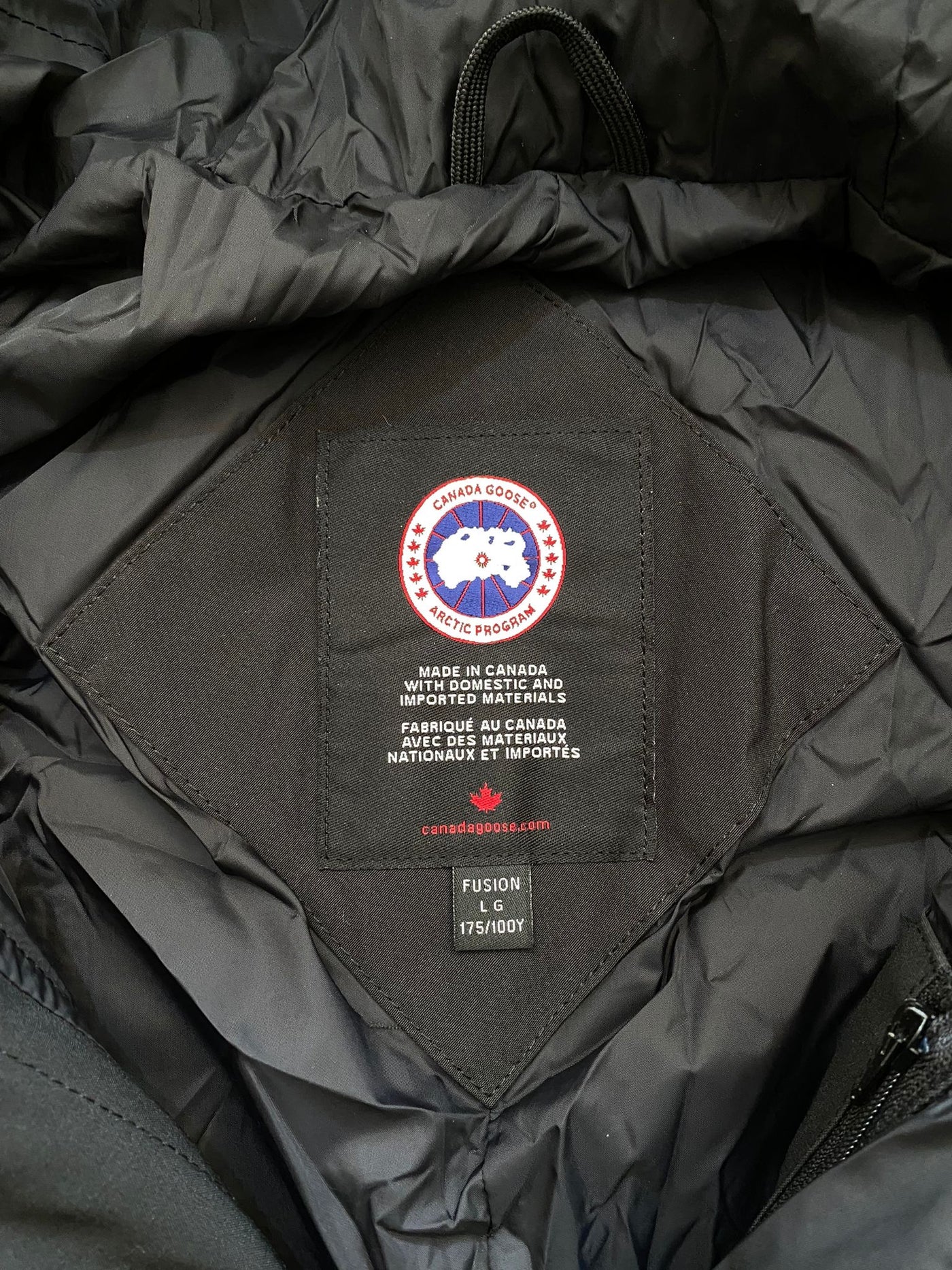 Canada Goose Macmillan Parka Black Excellent (Large Fusion)