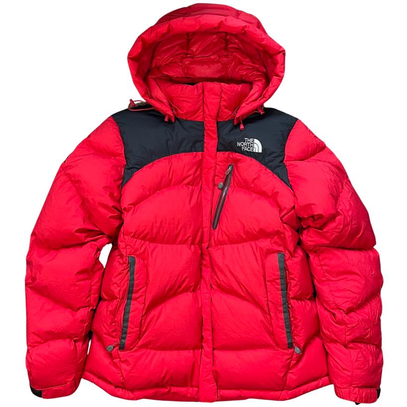 Women's North Face Summit Nuptse 800 Red Excellent