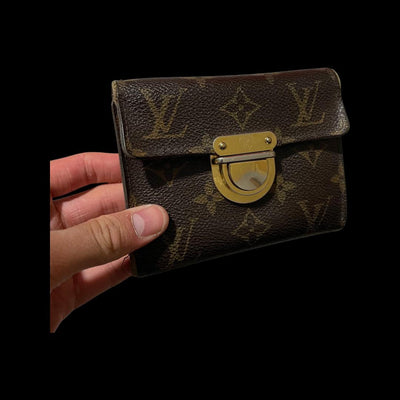 Louis Vuitton Gold Clasp Monogram Purse