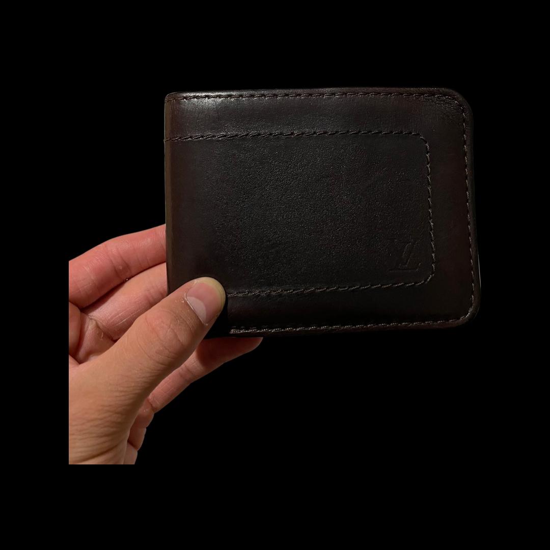 Louis Vuitton Brown Bifold Stitched Wallet