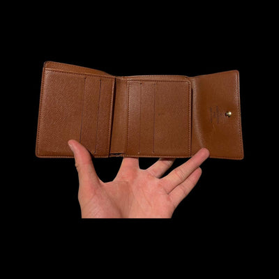 Square Louis Vuitton Monogram Trifold Wallet