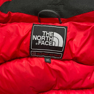 Women's North Face Summit Nuptse 800 Red Excellent