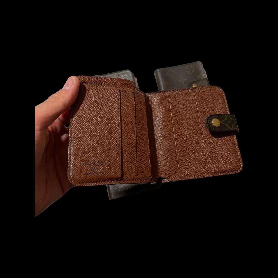 Square Louis Vuitton Button Wallet