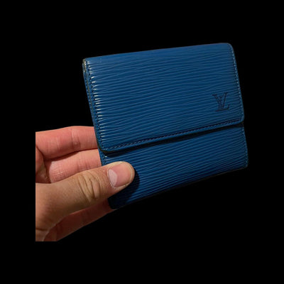 Louis Vuitton Blue Button Wallet