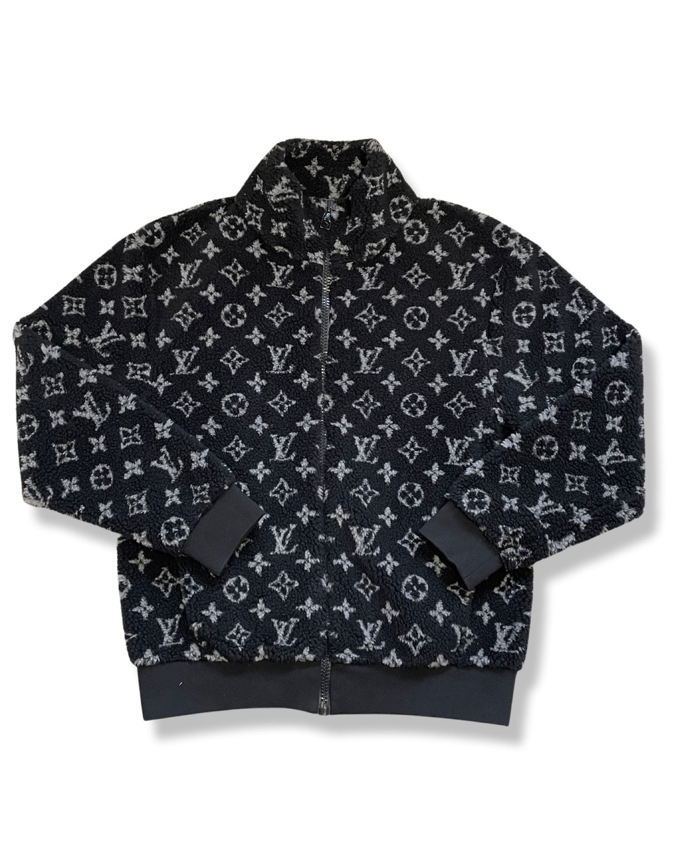 Louis Vuitton Monogram Jacquard Fleece Black Excellent (Medium) – Unknown  Seller