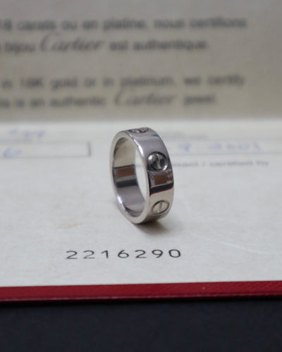 Cartier Love Ring 750 18K White Gold (49mm)